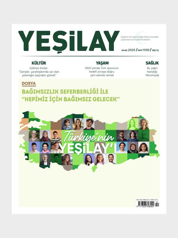 Yesilay Dergi Kapak Ocak 2025